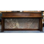 An Edwardian String Inlaid Mahogany Gallery or Washstand Top, 119cm Wide