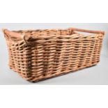 A Rectangular Wicker Basket, 64cm x 40cm