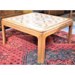 A 1970's Tile Topped Square Coffee Table, 71cm Wide