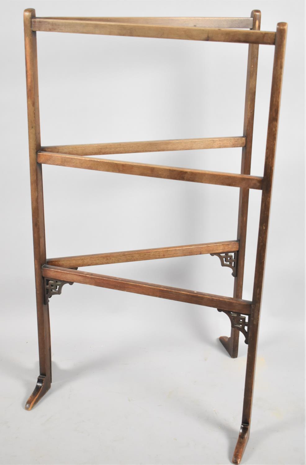 An Edwardian Mahogany Towel Rail, 53cm Wide