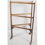 An Edwardian Mahogany Towel Rail, 53cm Wide