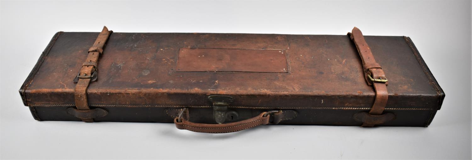 A Late 19th/Early 20th Century Leather Rectangular Shotgun Case, 82cm Long