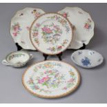 A Collection of Various Ceramics to comprise Two Coalport Floral Decorated Plates, Coalport Pembroke