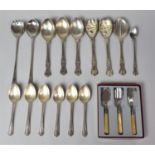 A Collection of Various Kings Pattern Cutlery to comprise Serving Spoon Etc