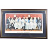 A Framed Jedd Print, "Medical Gossip - Nine Case Histories?", 55x29cm