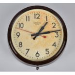 A Smiths Sectric Circular Bakelite Wall Clock, 31cm diameter