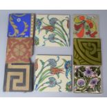 A Collection of Various Vintage and Modern Decorated Tiles to Include Dunnill, Maw & Co., Ironbridge