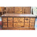 A Modern Next Coffee Table Chest with Two Centre Drawers and Eight Small Drawers to the One Side and