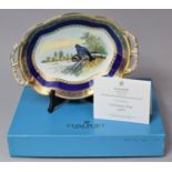 A Limited Edition Coalport Christmas Tray for 1980, no.225/500, with Certificate and Box