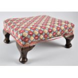 A Modern Rectangular Upholstered Footstool, 36x30cm