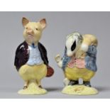Two Beswick Beatrix Potter Figures, Gold back Stamps