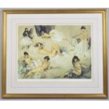 A Large Framed Limited Edition Russell Flint Print, 480/850, 70x53cm