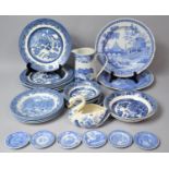 A Collection of Various Blue and White China To comprise Spode Italian Pattern Jug, Various