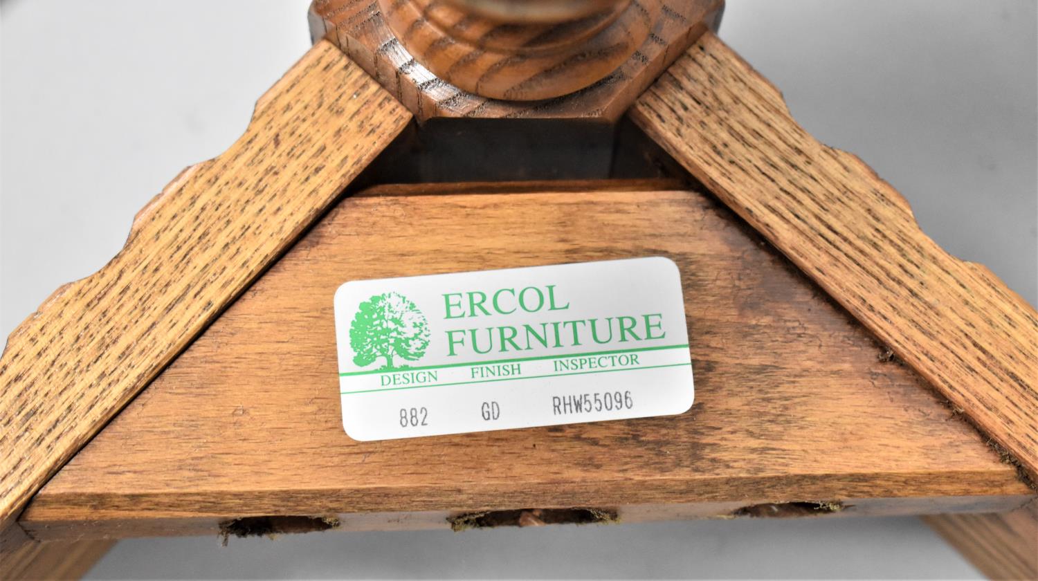 An Ercol Square Upholstered Top Stool, 56cm - Image 4 of 4