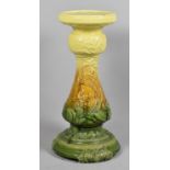 A Late 19th/Early 20th Century Continental Majolica Circular Topped Jardiniere Stand of Vase Form,