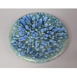 A Welsh Blue Glazed Studio Pottery Bowl by Sarah Bassett, Llanelli, 32cm diameter