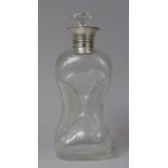 A Silver Topped Miser's Decanter, Birmingham 1905, 26cm High