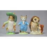 A Collection of Three Beswick Beatrix Potter Figures, Gold back Stamps