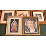 A Collection of Framed Pre-Raphaelite Pictures and Prints