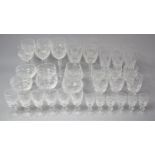 A Large Collection of Various Waterford Colleen Pattern Good Quality Drinking Glasses to comprise