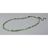 A Green Turquoise Stone Bead Necklace