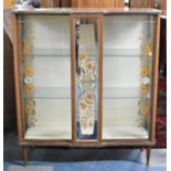 A Mid 20th Century Glazed Display cabinet, 91.5cm wide