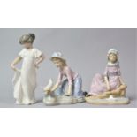 A Collection of Three Spanish Nao Figural Ornaments