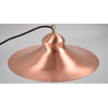 A New and Unused Brushed Copper Ceiling Light Fitting, 41cm Diameter