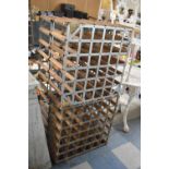 A Set of Four 36 Bottle Wine Racks, Each 60cm Square