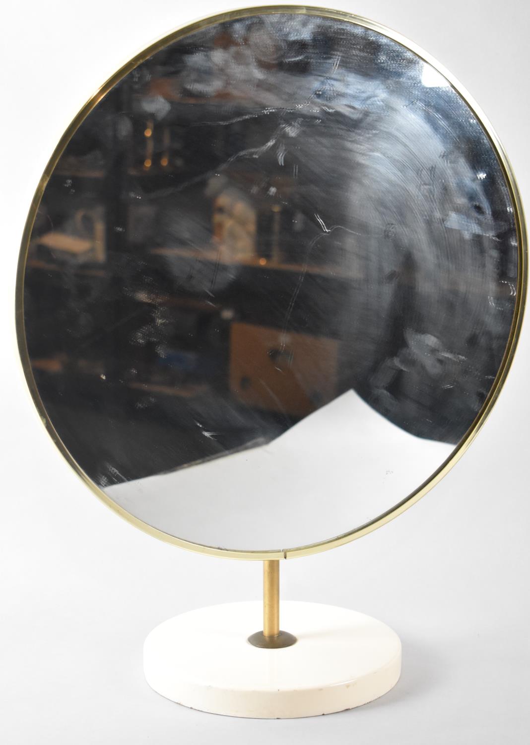 A 1970's Circular Dressing Table Mirror, 40cm Diamter