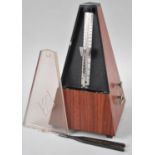 A Modern Wittner Metronome together with a Tuning Fork, Metronome 21cms High
