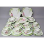 A Royal Albert Foxglove Pattern Tea Set to comprise Eight Cups, Eleven Saucers, Twelve Side