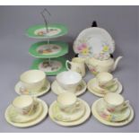 A Collection of Various Mid 20th Century Teawares to Comprise Teapot, Saucers, Side Plates, Cups,