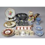 A Collection of Various English and Continental Ceramics to comprise Three Pieces of Wedgwood