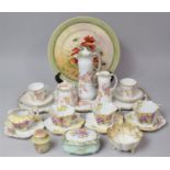 A Collection of Various Edwardian and Later Ceramics to comprise Set of Floral Decorated Coffee