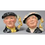 A Pair of Royal Doulton Character Jugs, Pearly King and Queen