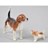 A Beswick Beagle, Wendover Billy, Together with a Small Terrier