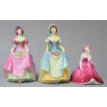 A Collection of Three Coalport Figures, to Include Two Colourways for Penelope