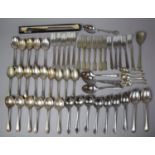 A Collection of Various Flatware to comprise Spoons, Forks Etc including Silver Handled Kings