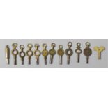 A Collection of Pocket Watch Keys