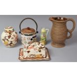 A Collection of Ceramics to comprise Two Pieces of Mason Brown Velvet Pattern Items to comprise