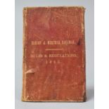 A 1865 Leather Bound Field Book of Brecon & Merthyr Railway, Rules and Regulations for the Conduct