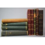 A Collection of Various Leather Bound Punch Books to comprise 1901 Edition, January 1936, July 1836,