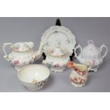 A Collection of 19th Century Teawares to Include Matching Teapot and Lidded Sucrier, Teapot Finial