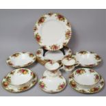 A Collection of Various Royal Albert Old Country Roses Dinner Wares to comprise Six Large Dinner