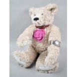 A Modern Teddy Bear Soft Toy with Quartz Watch