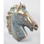 A Heavy Cast Bronze Effect Study of a Horses Head, 38cm high