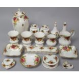 A Collection of Various Royal Albert Old Country Roses China to comprise Vases, Jug, Lidded Ginger