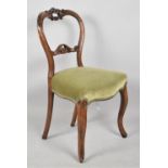 A Late Victorian Balloon Back Ladies Bedroom Chair