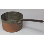 A 19th Century Copper Saucepan with Iron Handle, 28cm Diameter and 15cm high
